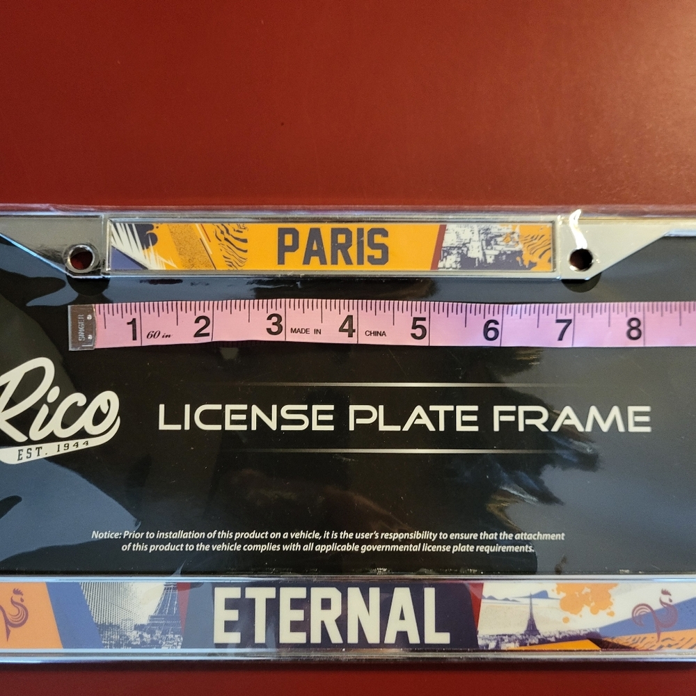 NEW Rico Paris Eternal License Plate Frame - Picture 12 of 12